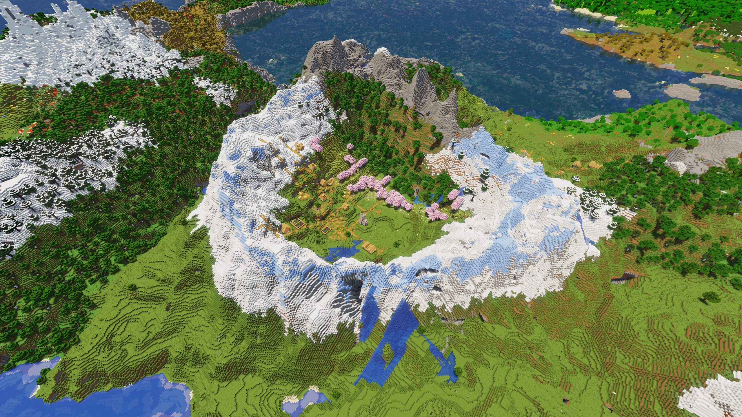Seed 10: Three Biome Caldera