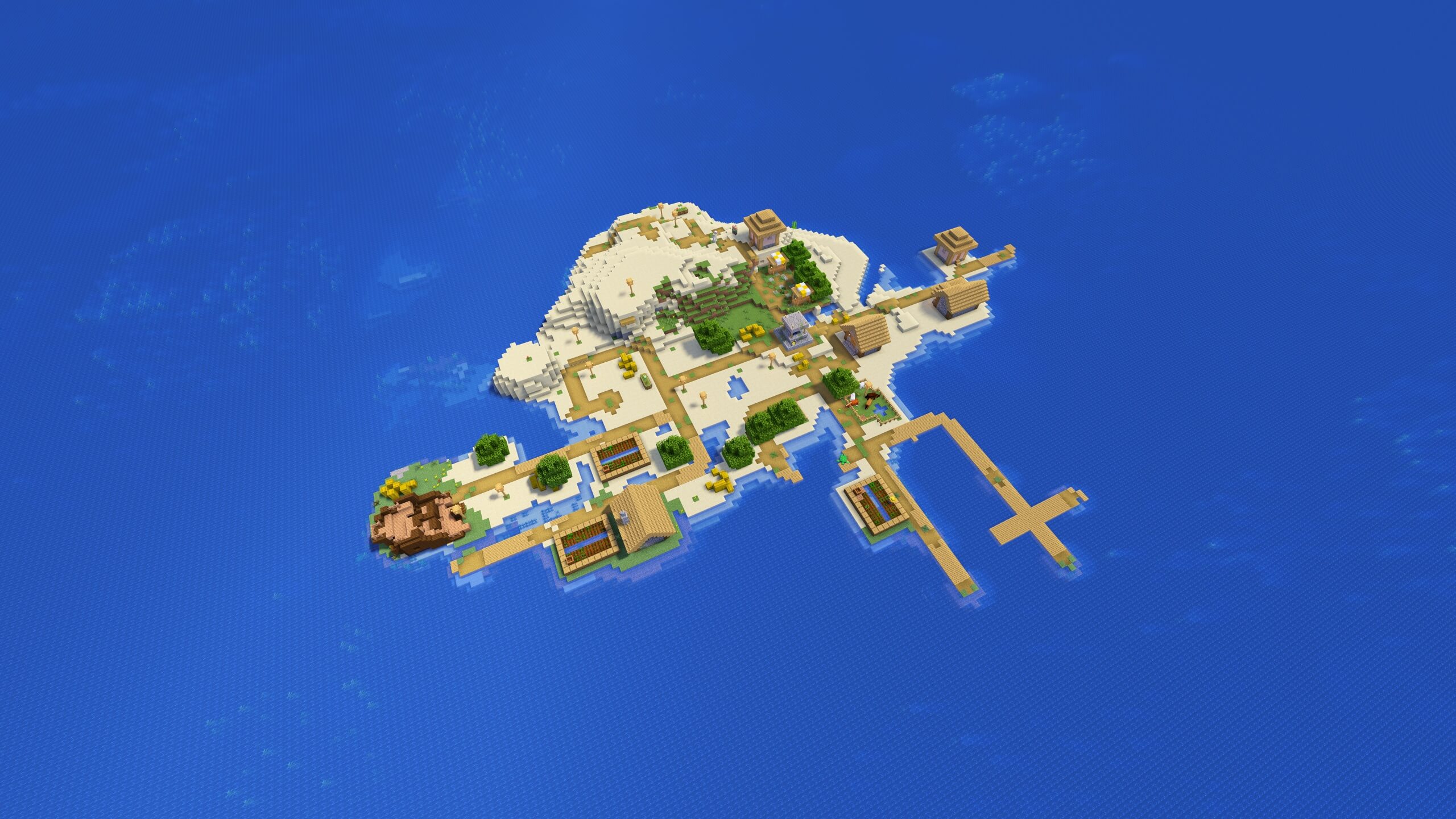 Seed 104: Shipwreck Village Island