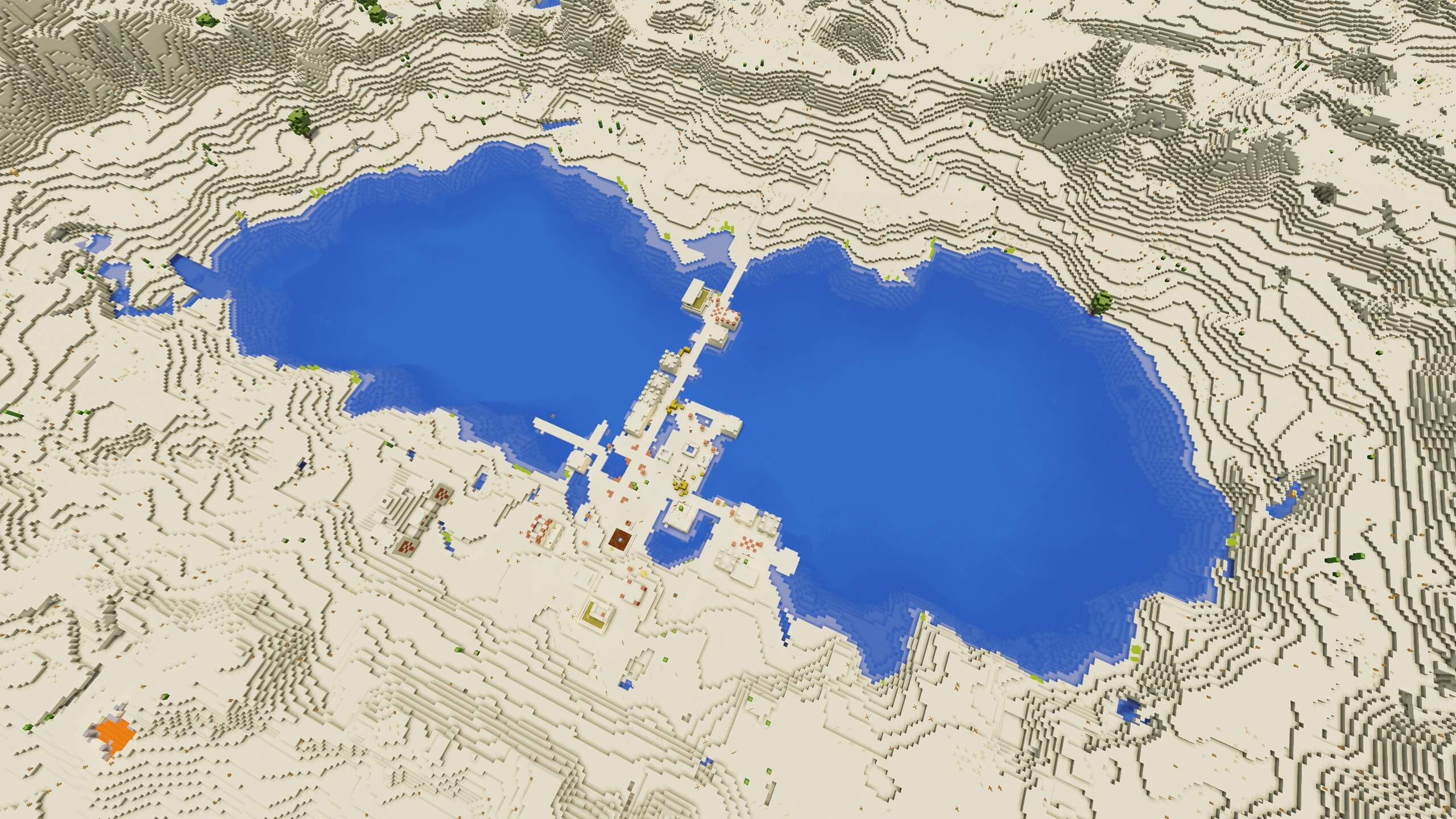 Seed 116: Village Crossing A Lake