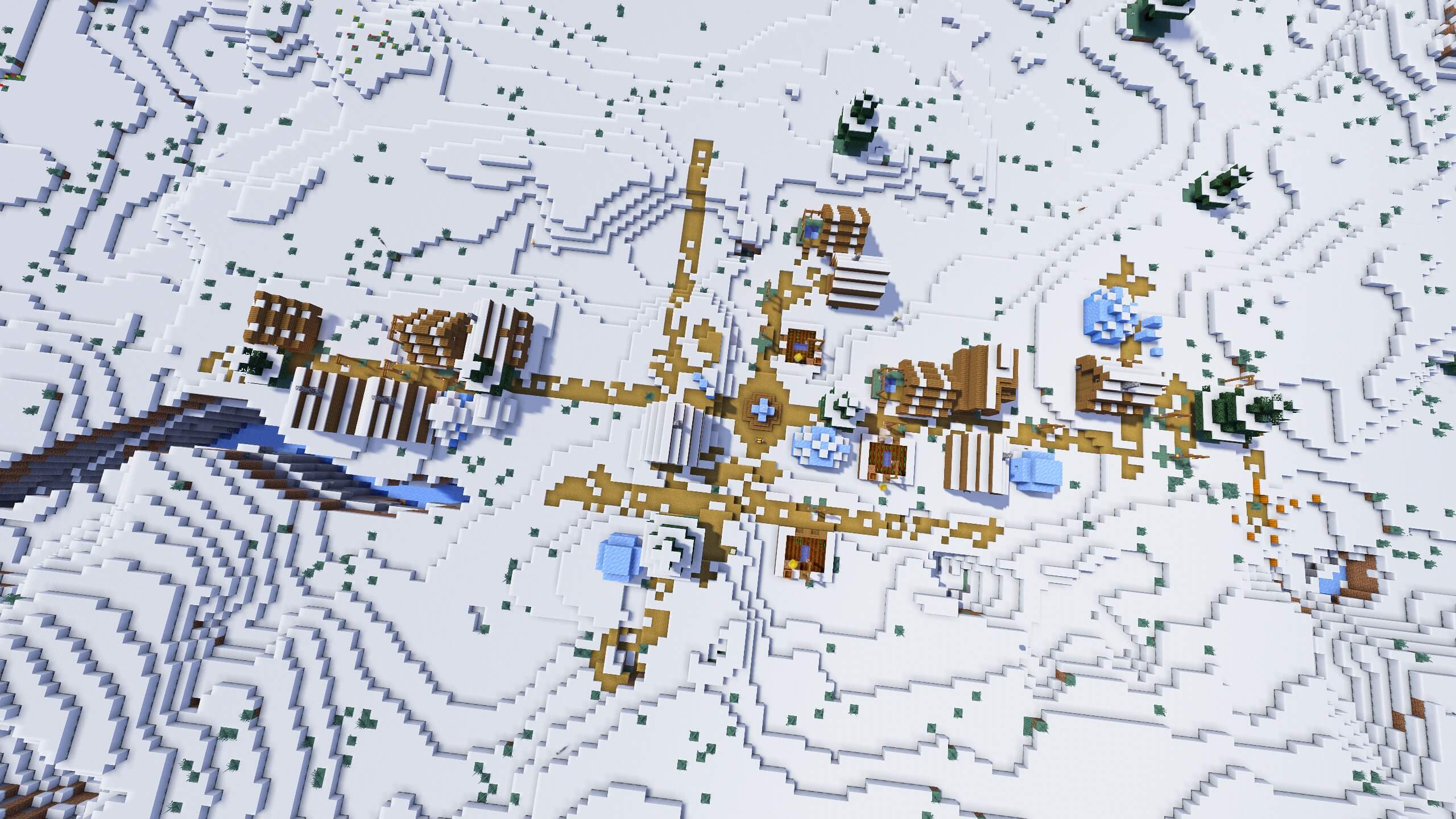 Seed 117: Basic Snowy Village