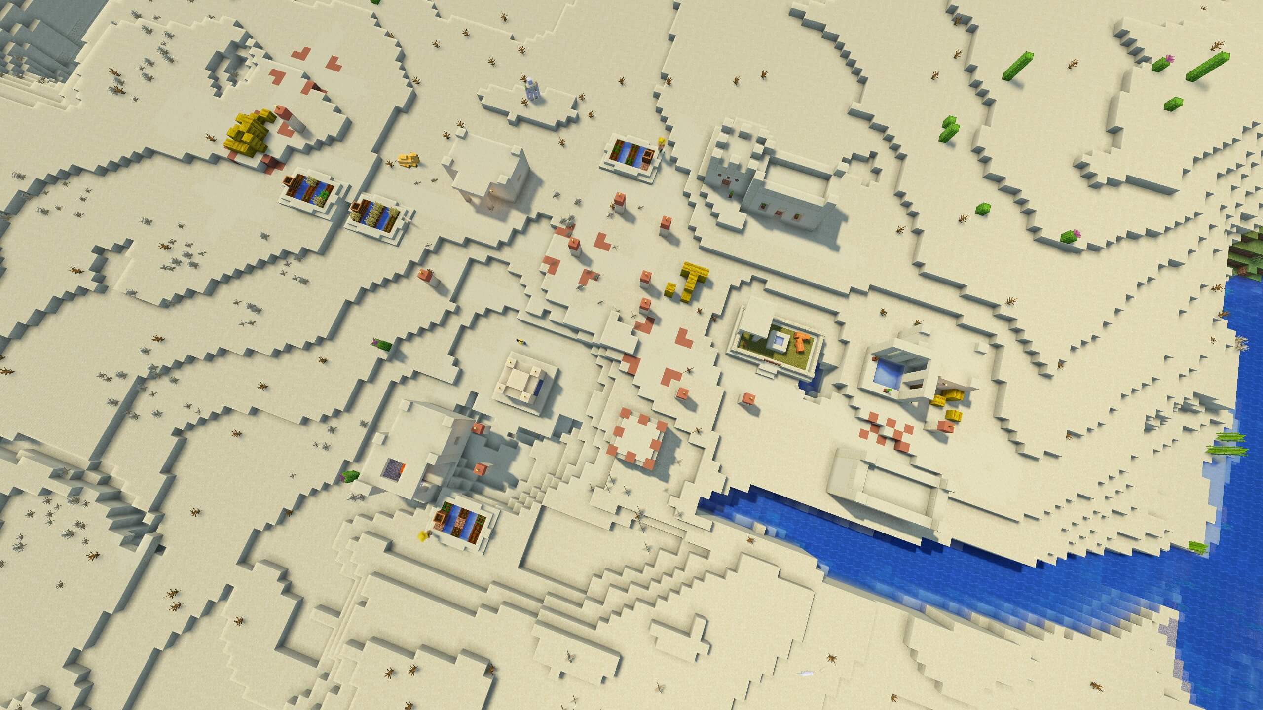 Seed 123: Basic Desert Village