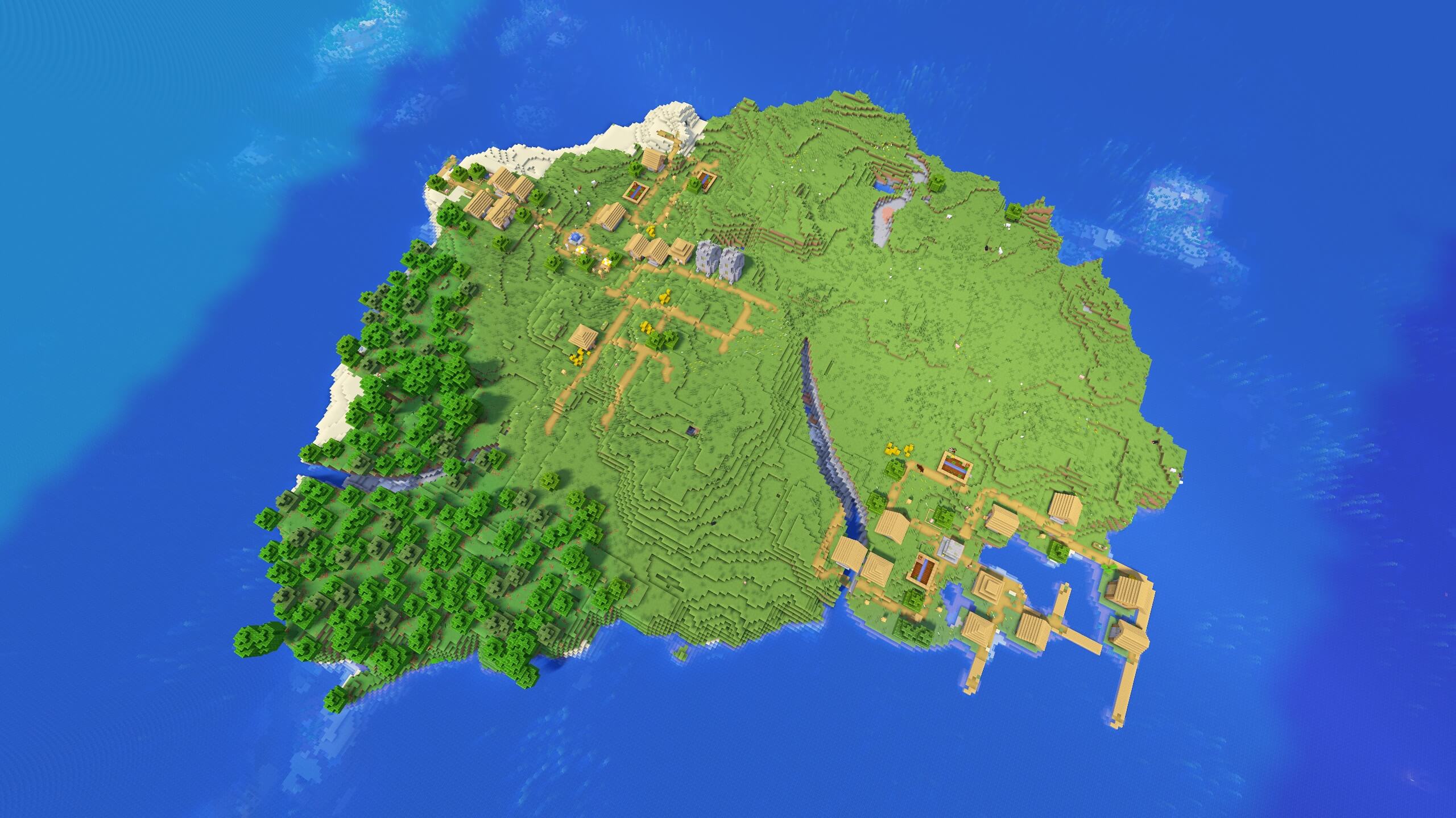 Seed 124: Double Village Island