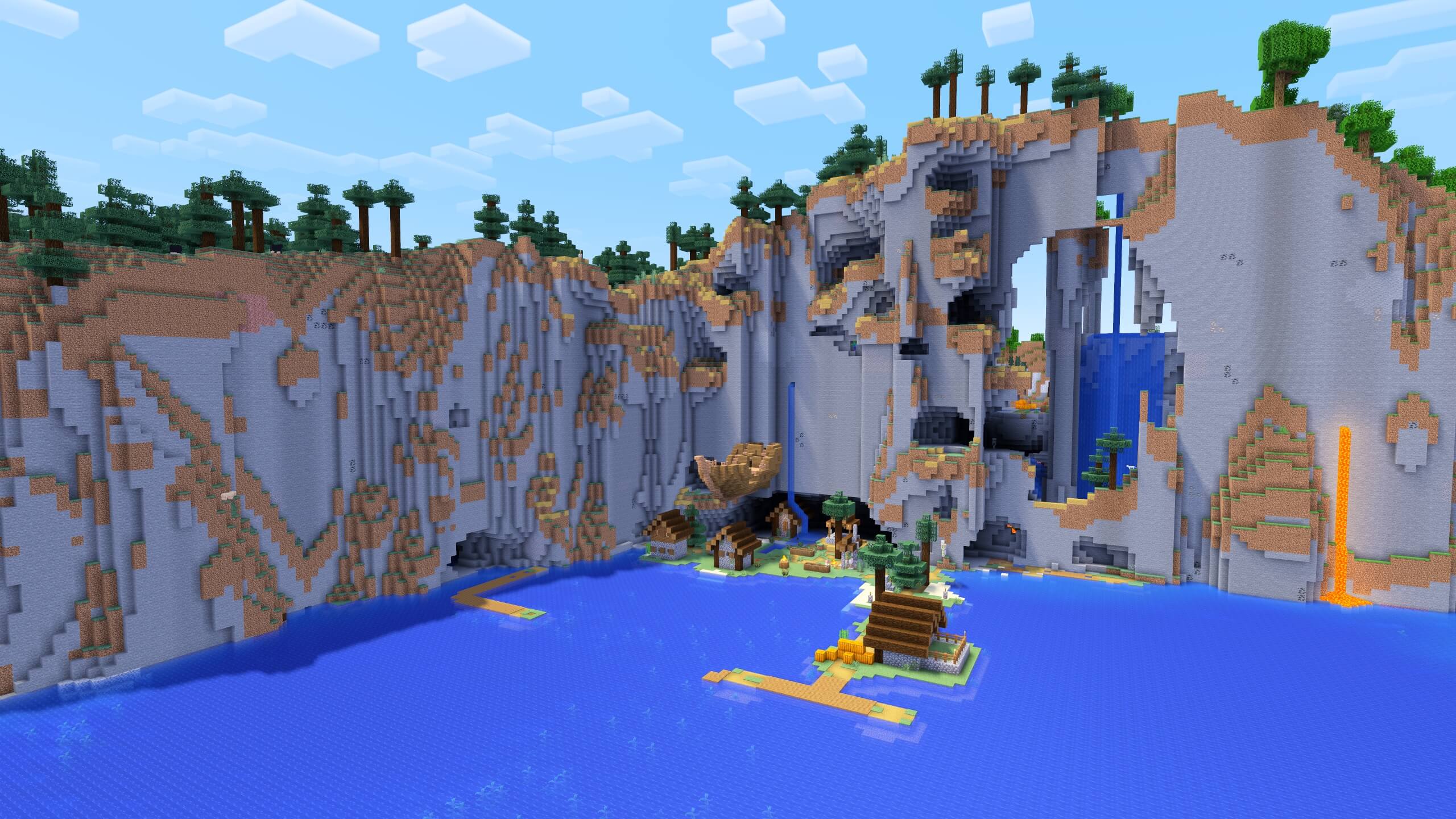 Seed 126: Floating Shipwreck Village