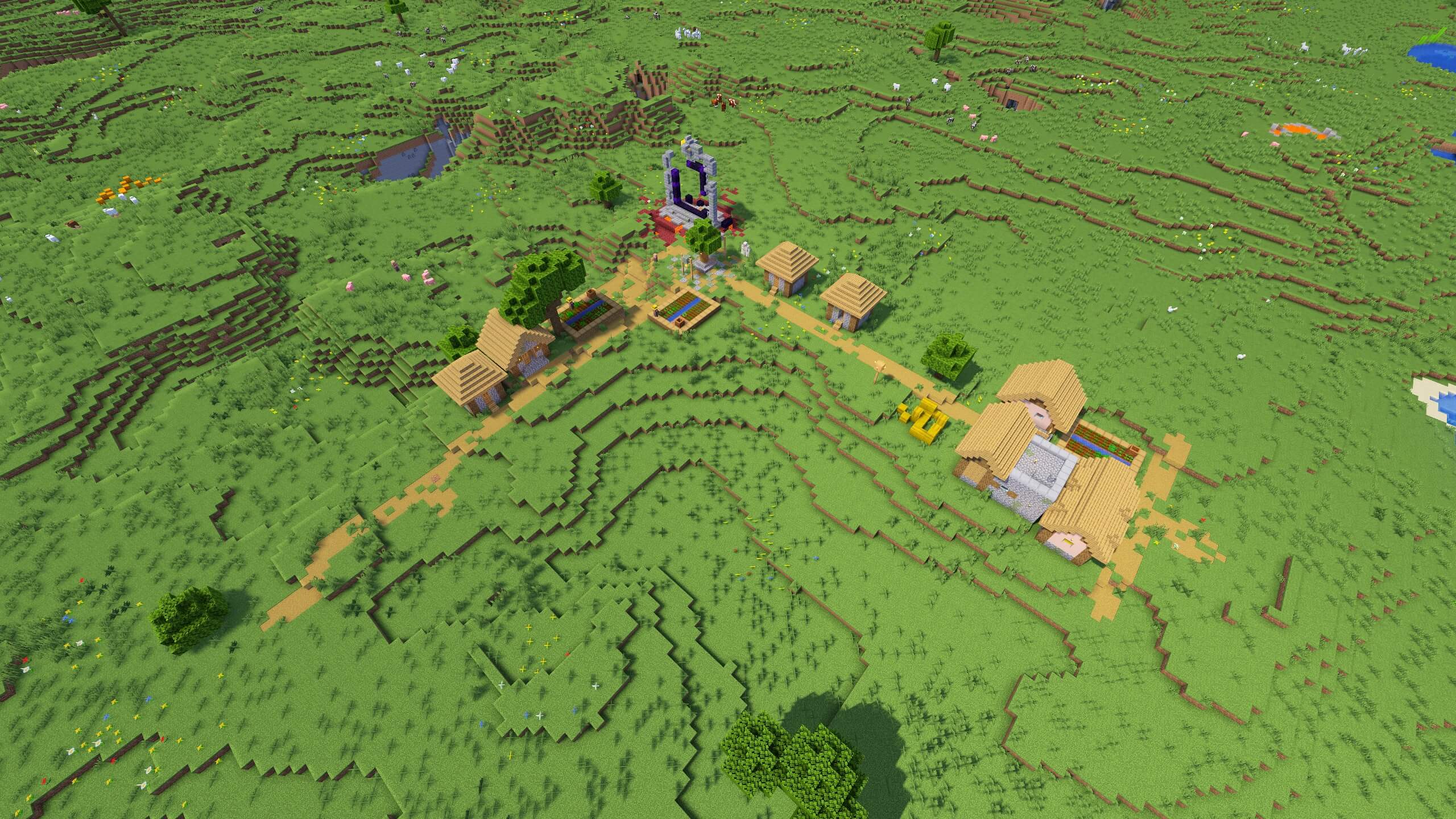 Seed 130: Ruined Portal Village