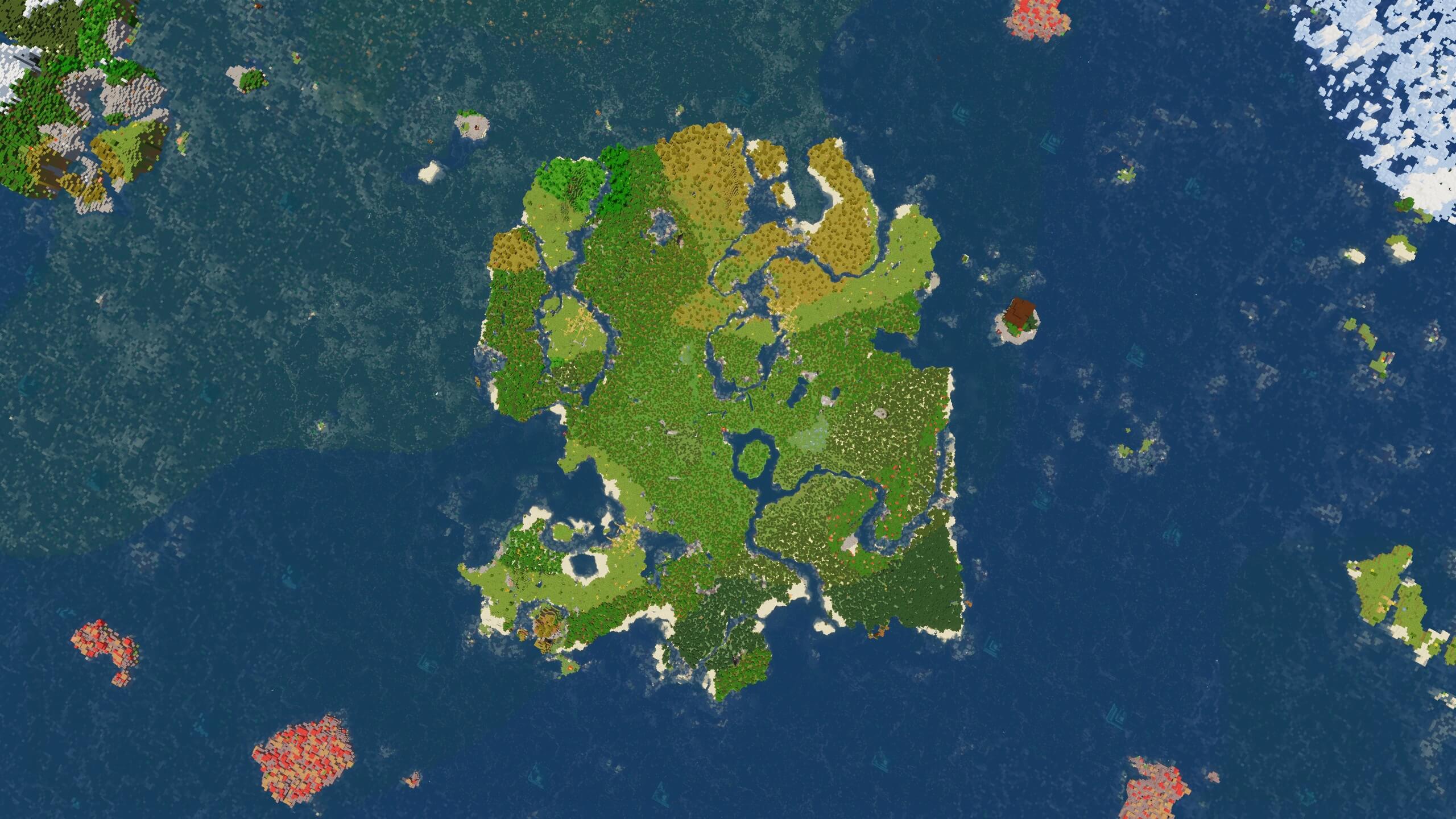 Seed 2: Continent Island