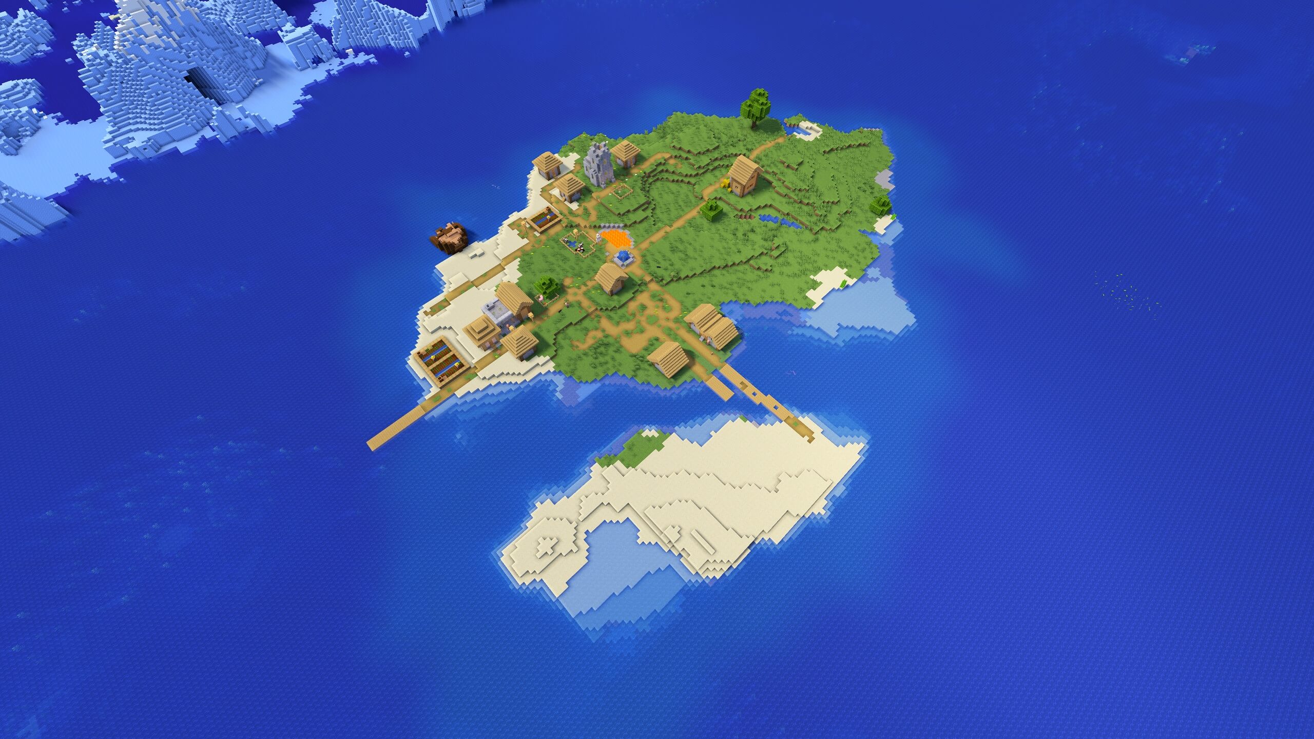 Seed 25: Shipwreck Village Island
