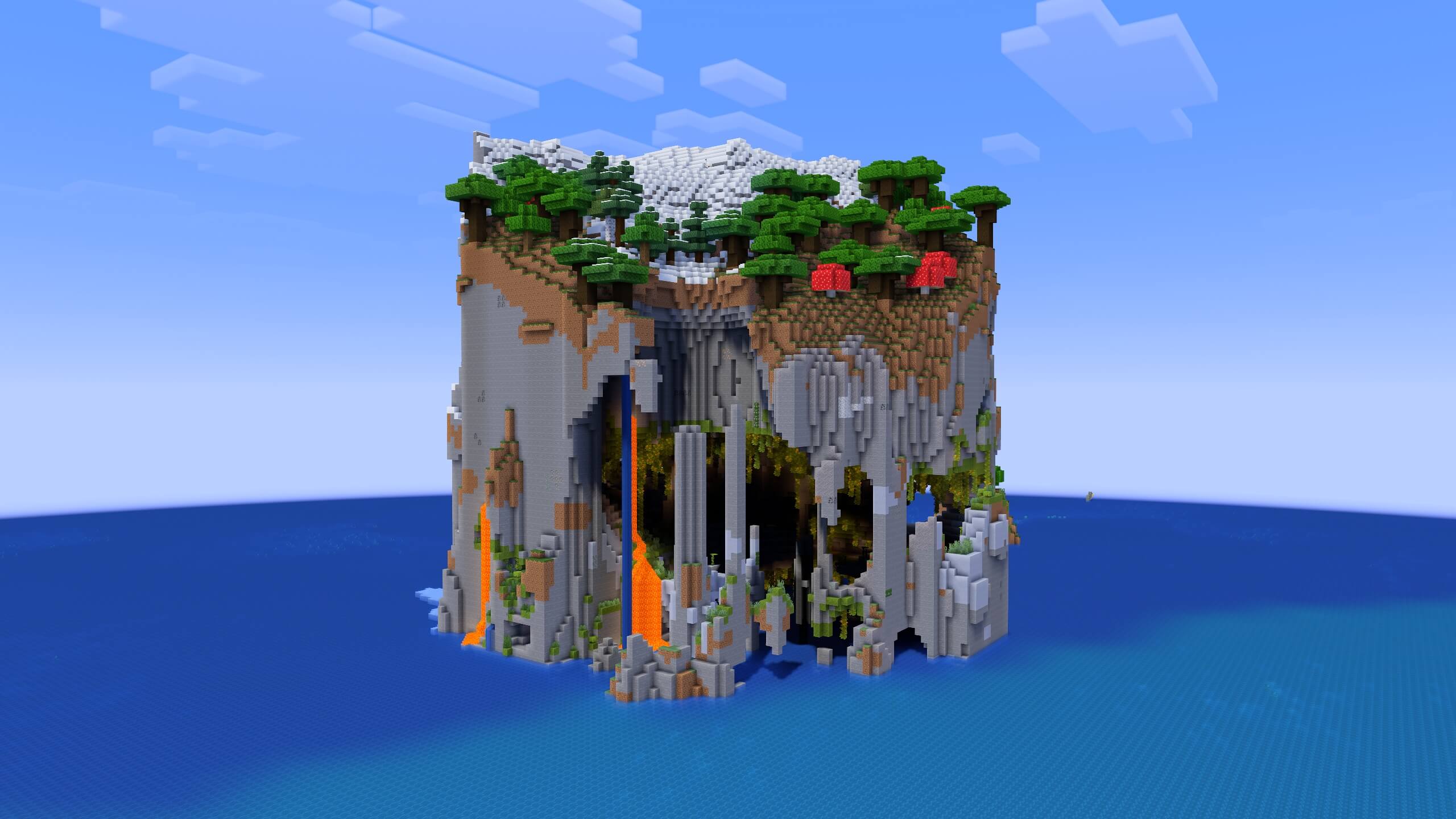 Seed 27: Lush Cliff Island