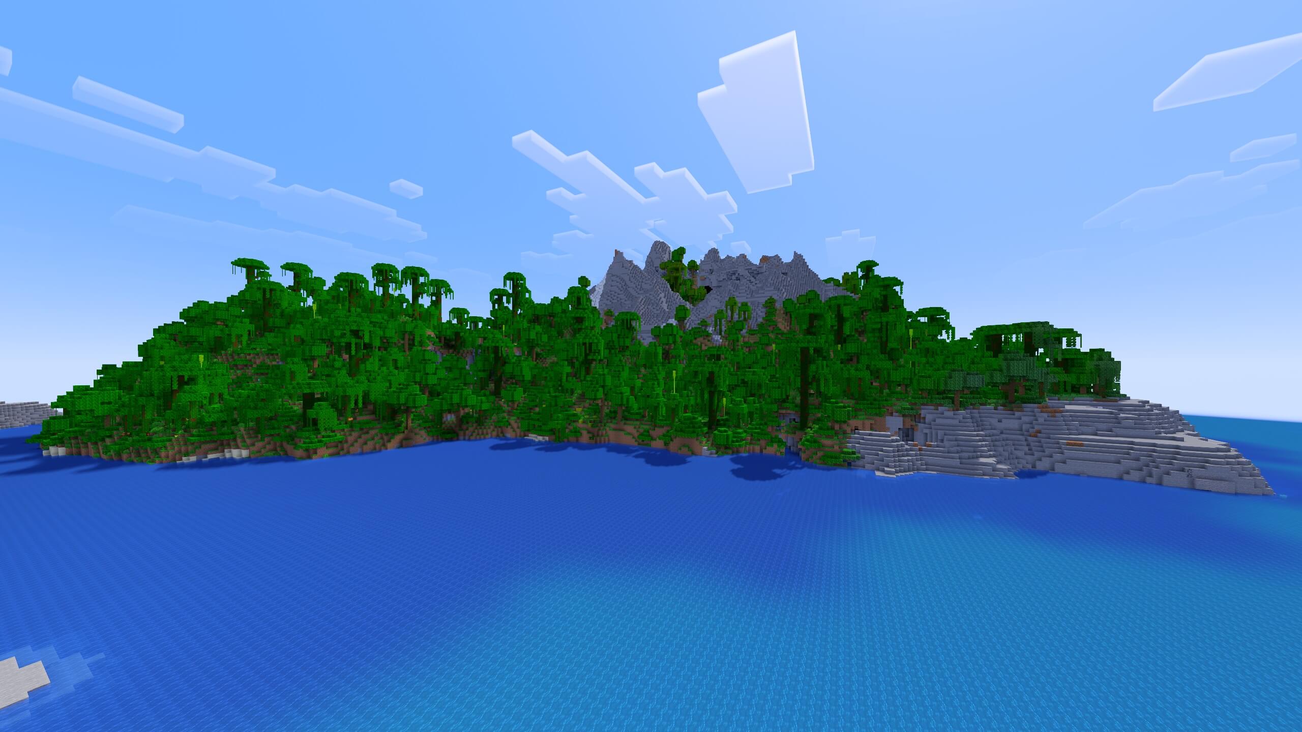 Seed 3: Jungle Mountain Island