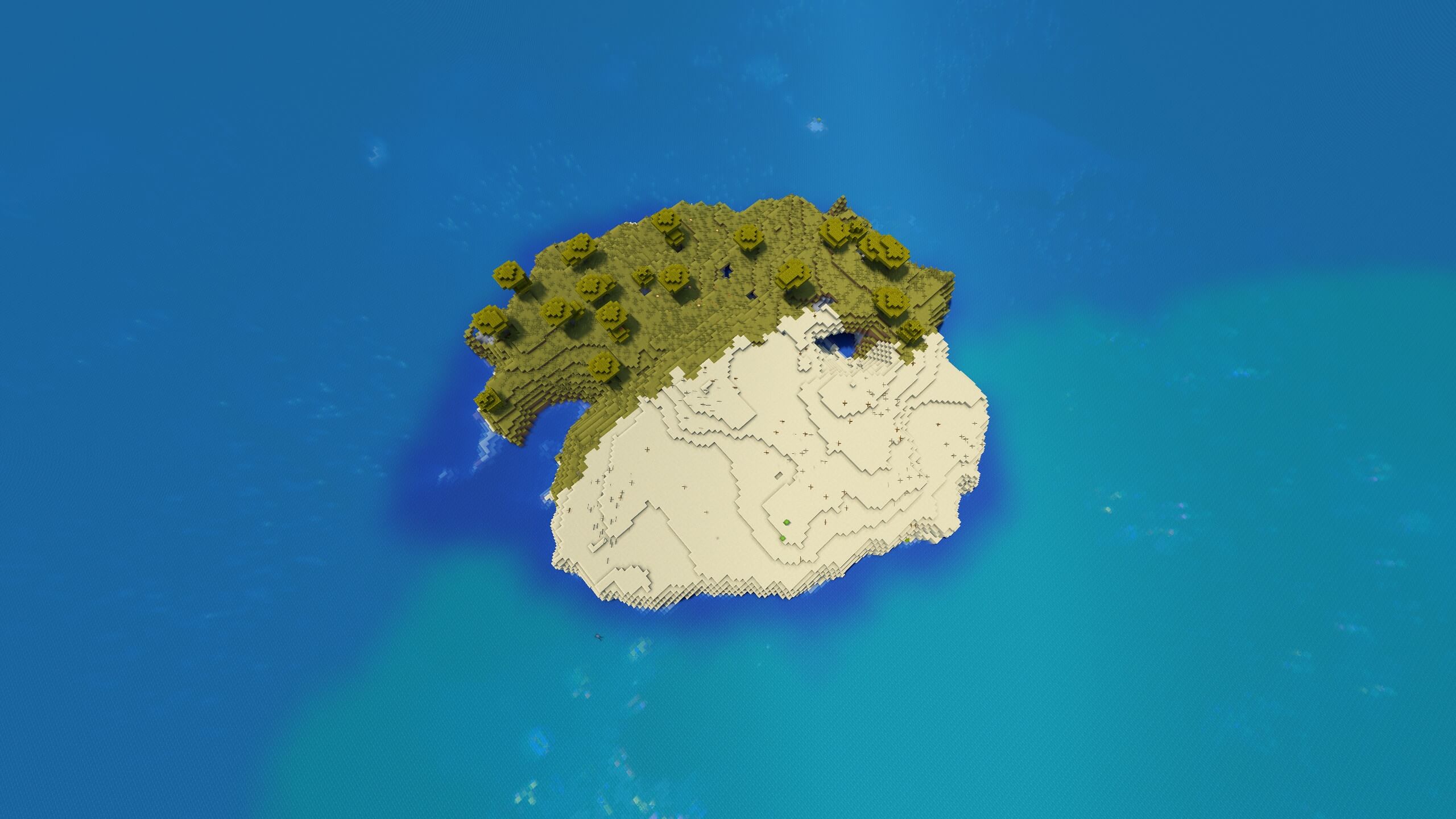 Seed 32: Hidden Desert Temple Island