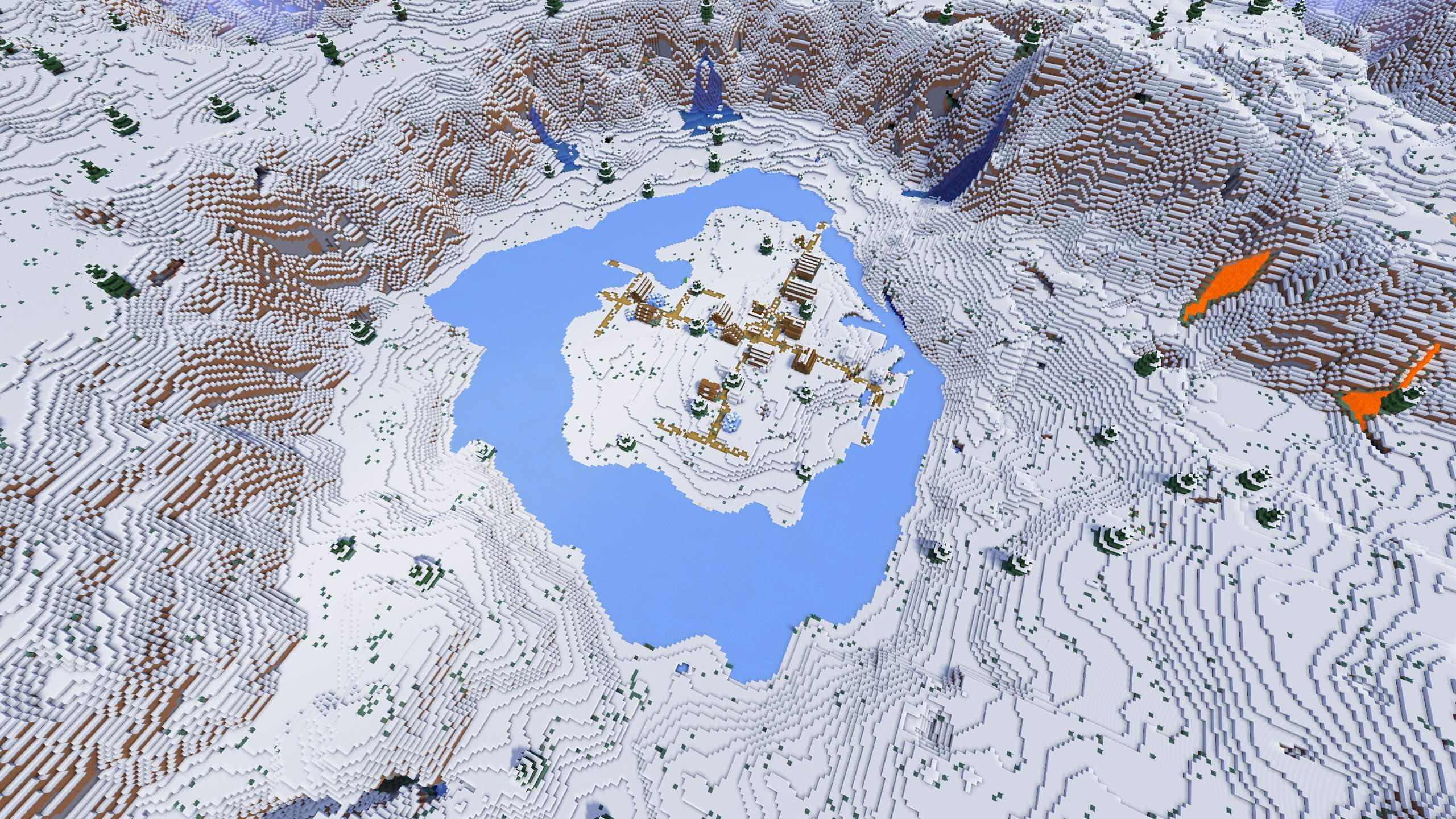 Seed 36: Frozen River Village