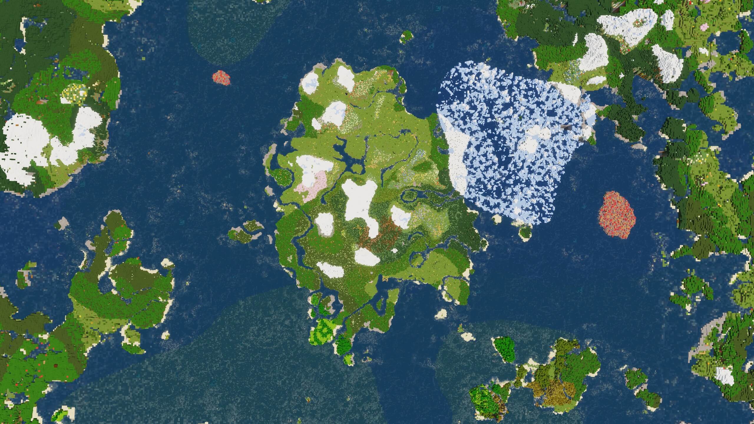Seed 4: Island With Lots Of Villages