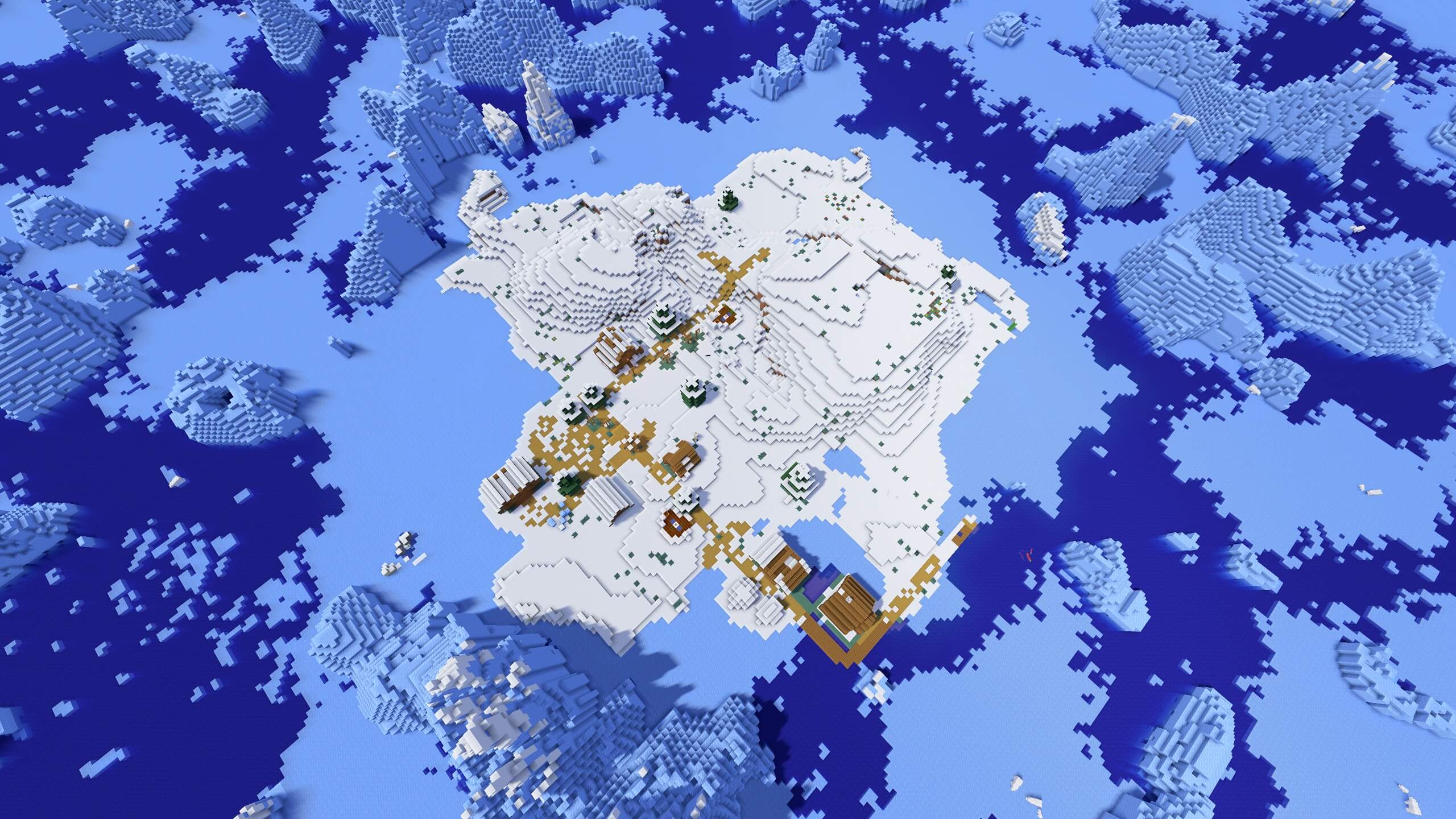 Seed 40: Frozen Village Island