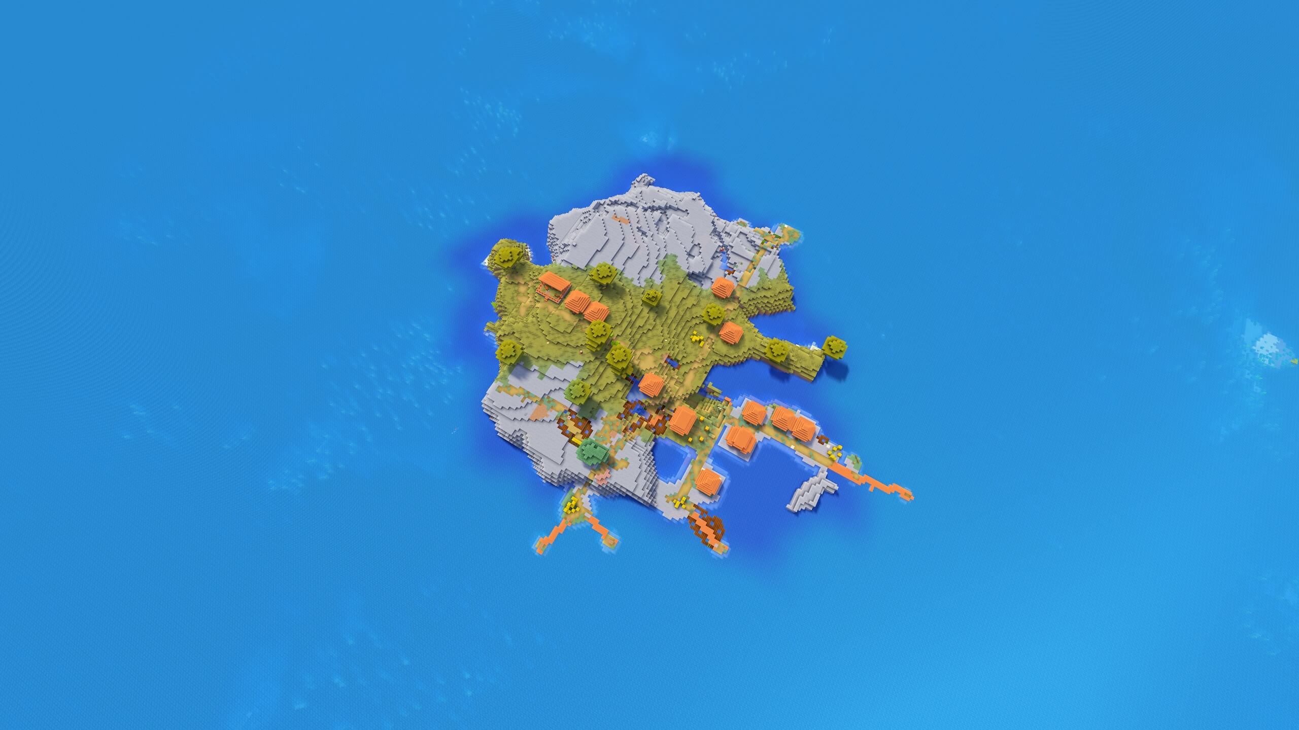 Seed 42: Savanna Village Island