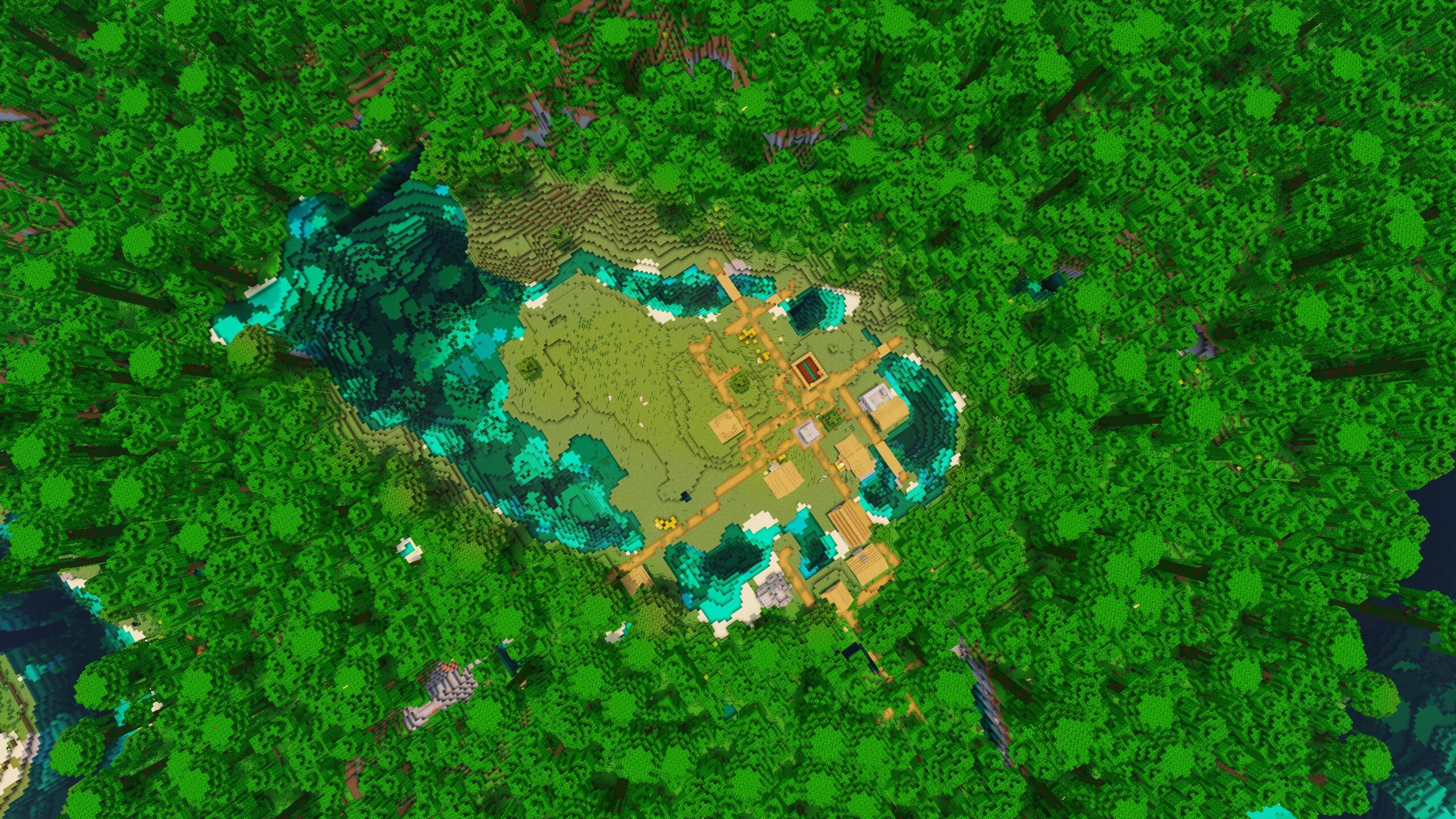 Seed 42: Village Surrounded By Jungle