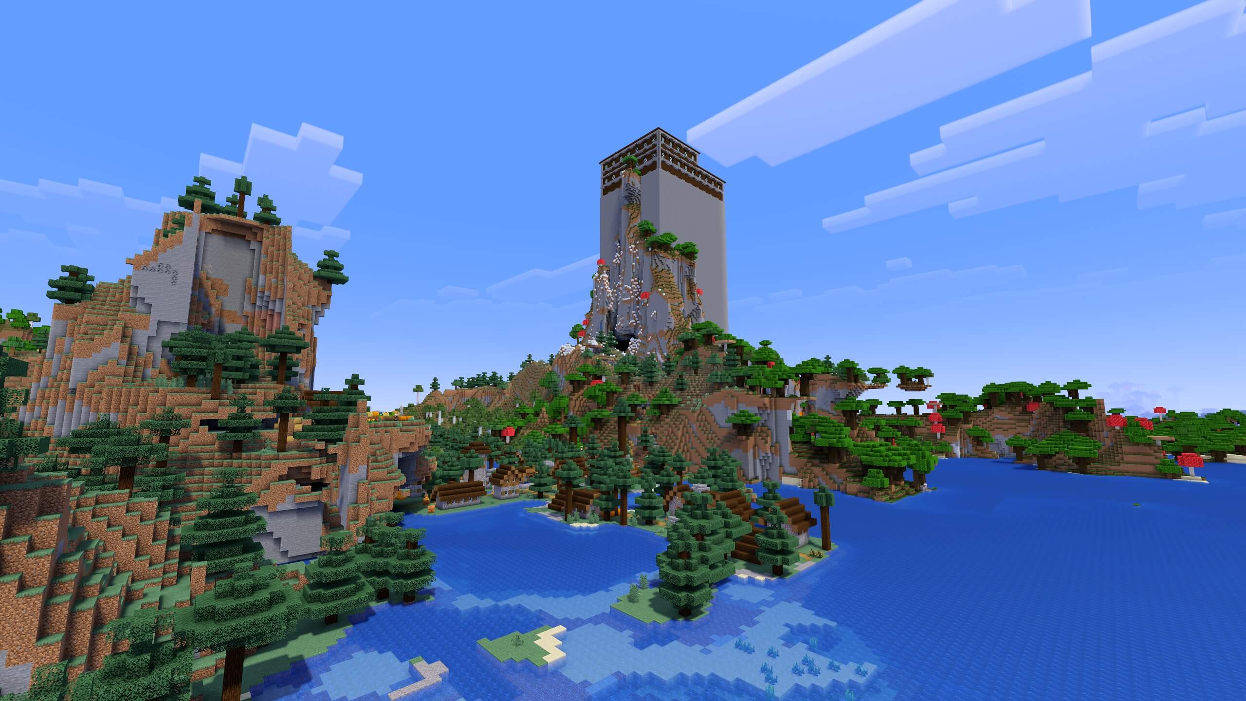 Seed 5: Tall Mansion Near Village