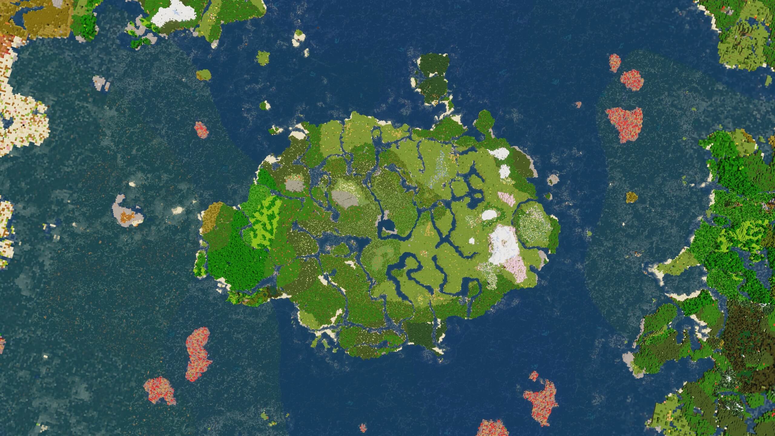 Seed 65: Another Continent Island
