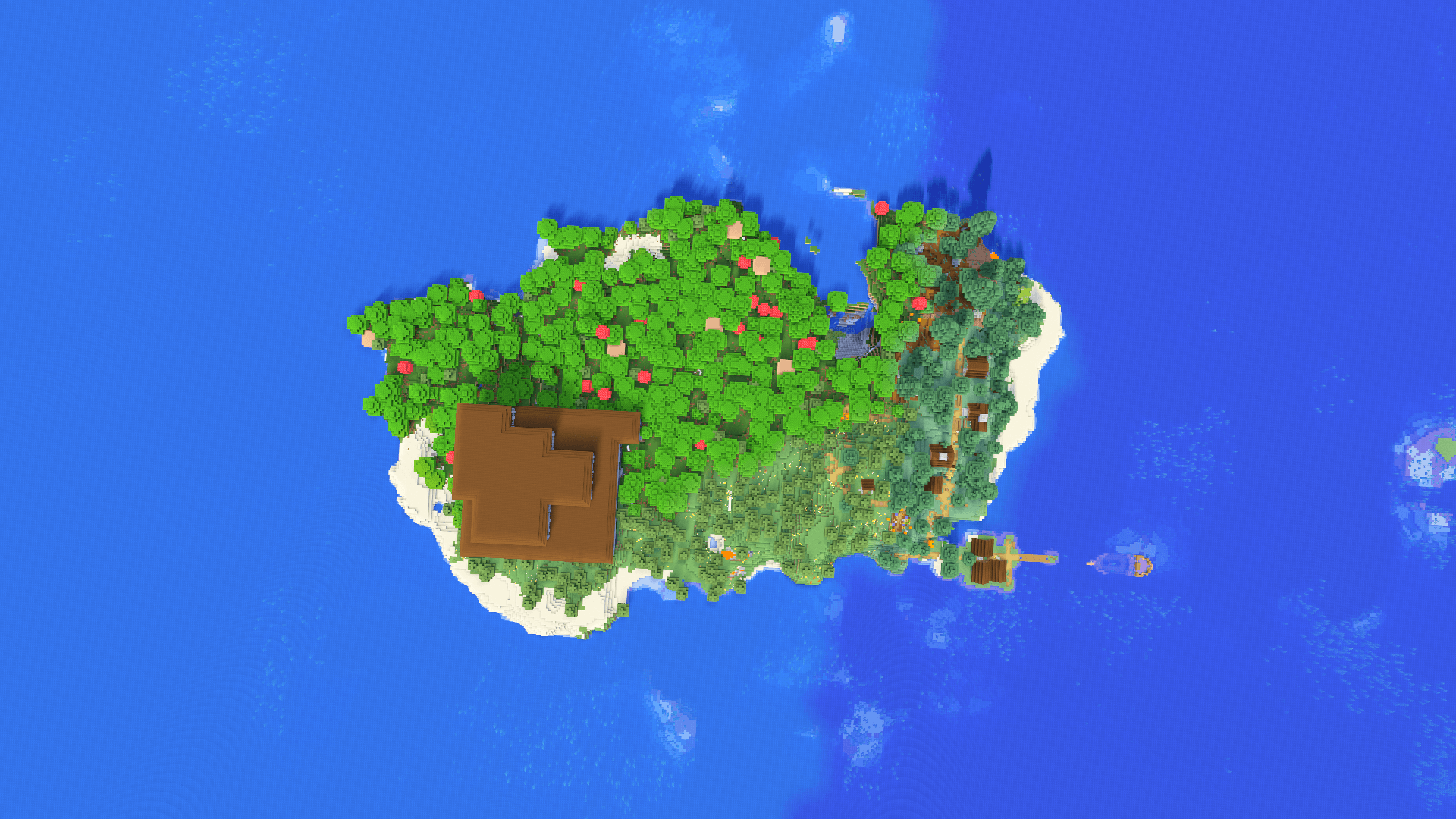 Seed 68: Mansion and Village Island