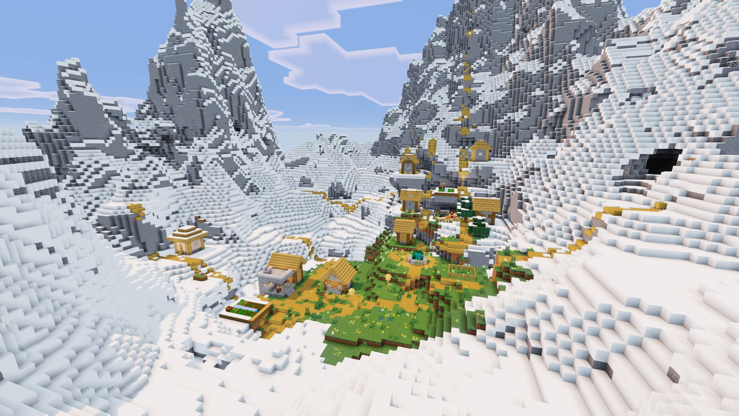 Seed 70: Village in Mountains