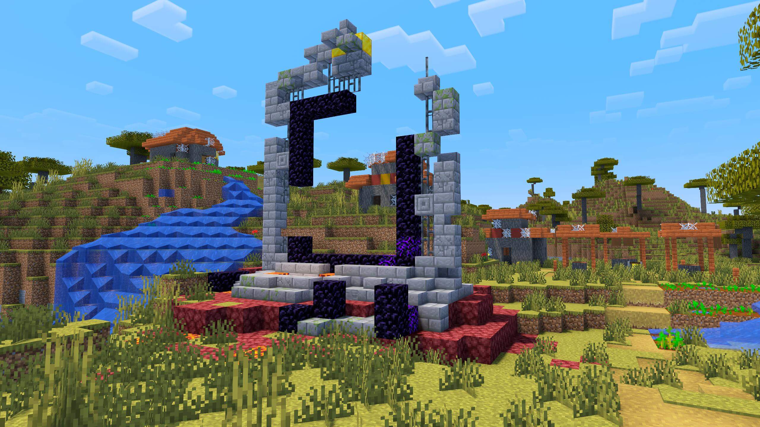 Seed 76: Ruined Portal Village
