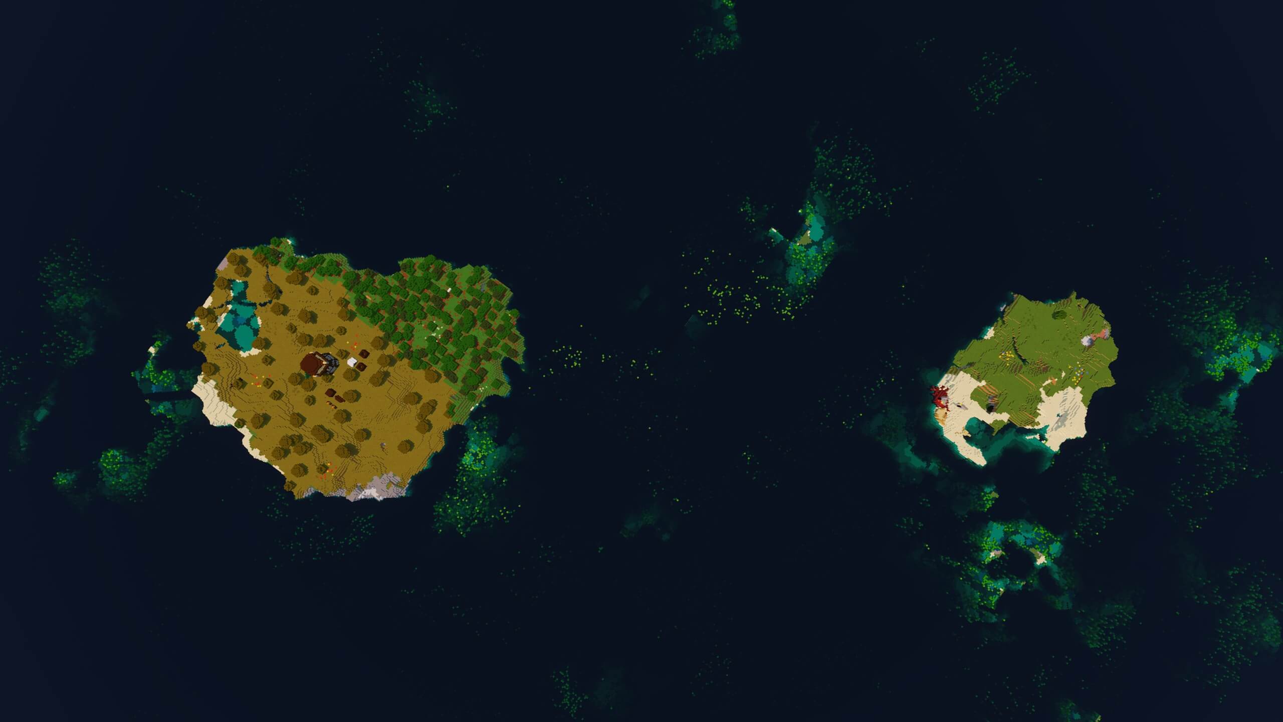 Seed 81: Two Structure Islands
