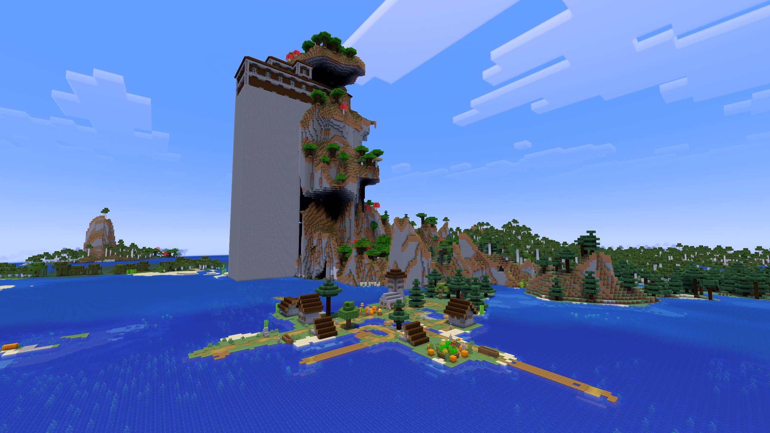 Seed 85: Village and Tall Mansion