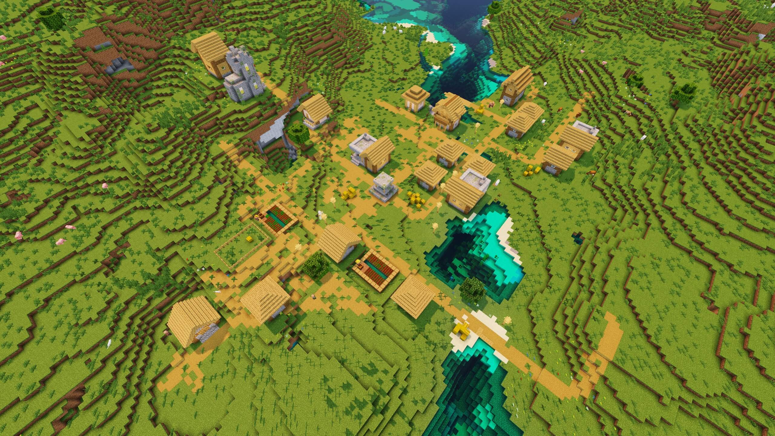 Seed 87: Triple Blacksmith Village