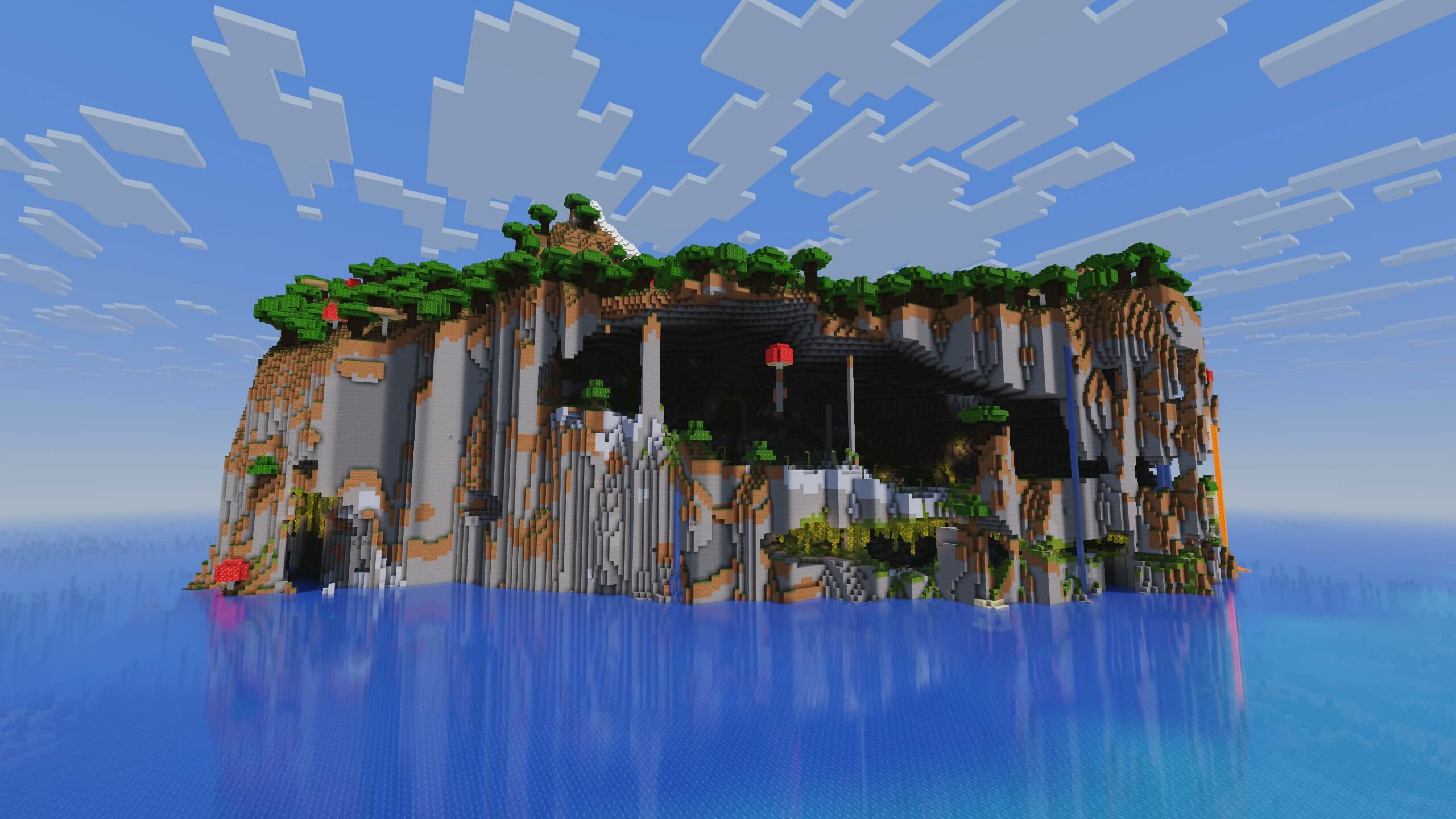 Seed 94: Lush Cliff Island