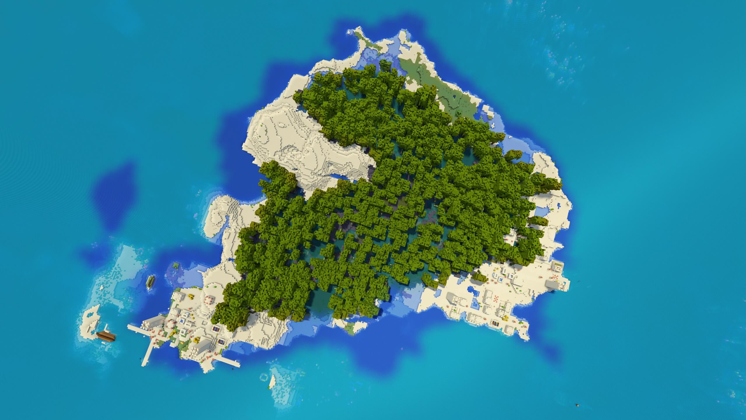 Seed 99: Double Village Mangrove Island